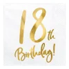 Serviette 18th Birthday weiß gold 33x33cm 3lagig 20 Stück