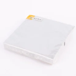 Serviette uni silberfarbig 33x33cm 3lagig 20 Stück