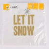 Serviette Weihnachten LET IT SNOW 33x33cm 3lagig 20 Stück