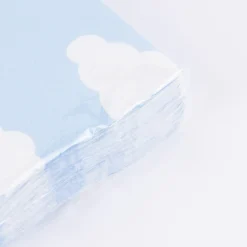 Serviette Wolken hellblau weiß 33x33cm 3lagig 20 Stück