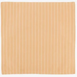Set aus 4 Platzsets und 4 Servietten gestreift sandgelb weiß 50x35cm und 40x40cm von Linen & More