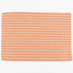 Set aus 4 Platzsets und 4 Servietten gestreift hellbraun weiß 50x35cm und 40x40cm von Linen & More