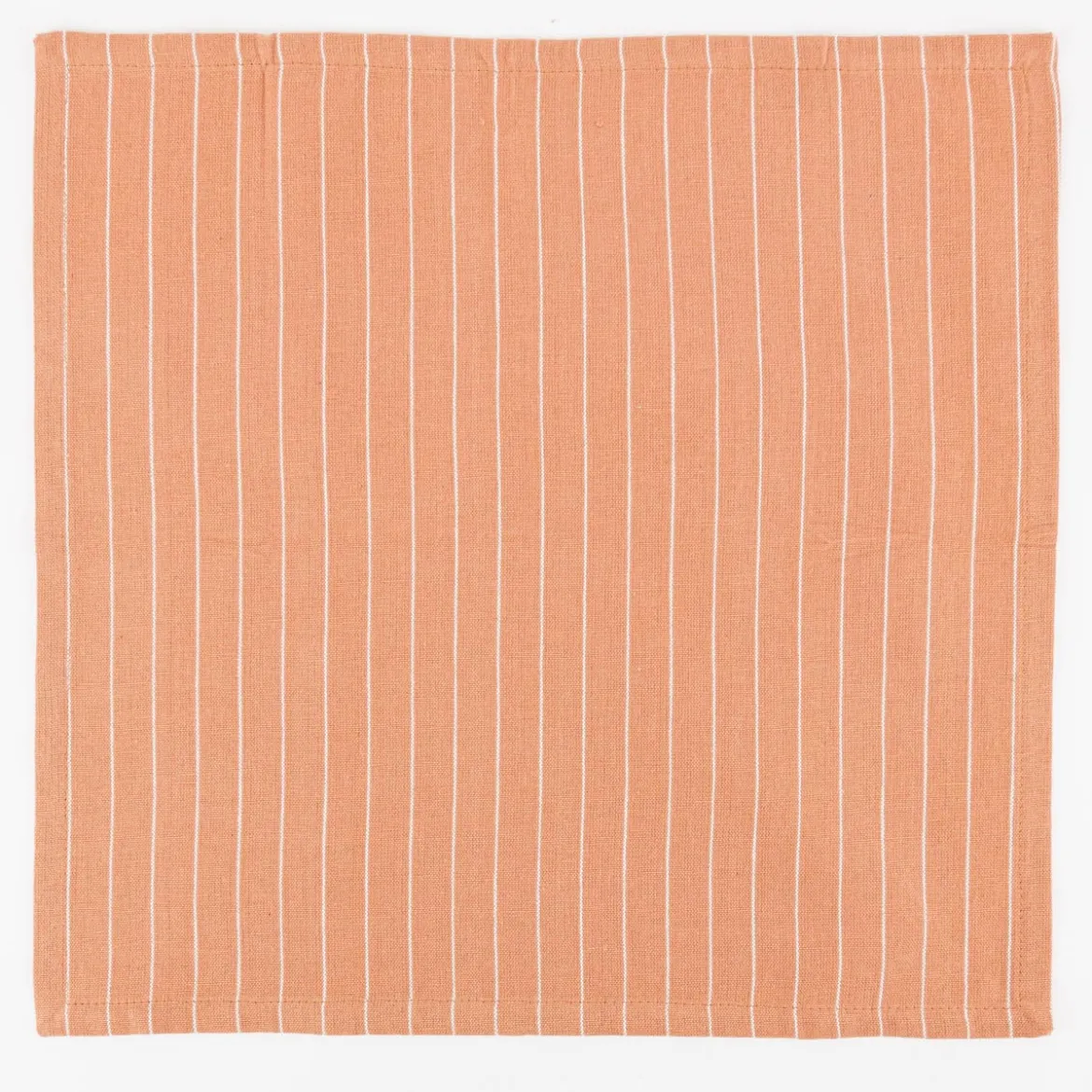 Set aus 4 Platzsets und 4 Servietten gestreift hellbraun weiß 50x35cm und 40x40cm von Linen & More