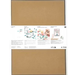 Set für Malen nach Zahlen Motiv Kamelie rosa grün 26x37cm von Rico Design