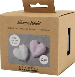 Silikonform 3D Herz 2x6x5cm (HxLxB) im 2er Set von Creativ Company