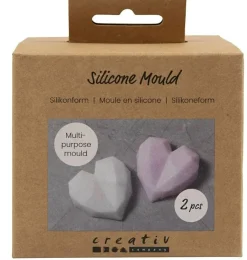 Silikonform 3D Herz 2x6x5cm (HxLxB) im 2er Set von Creativ Company