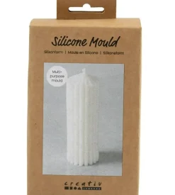 Silikonform gerippter Zylinder 4x12cm von Creativ Company