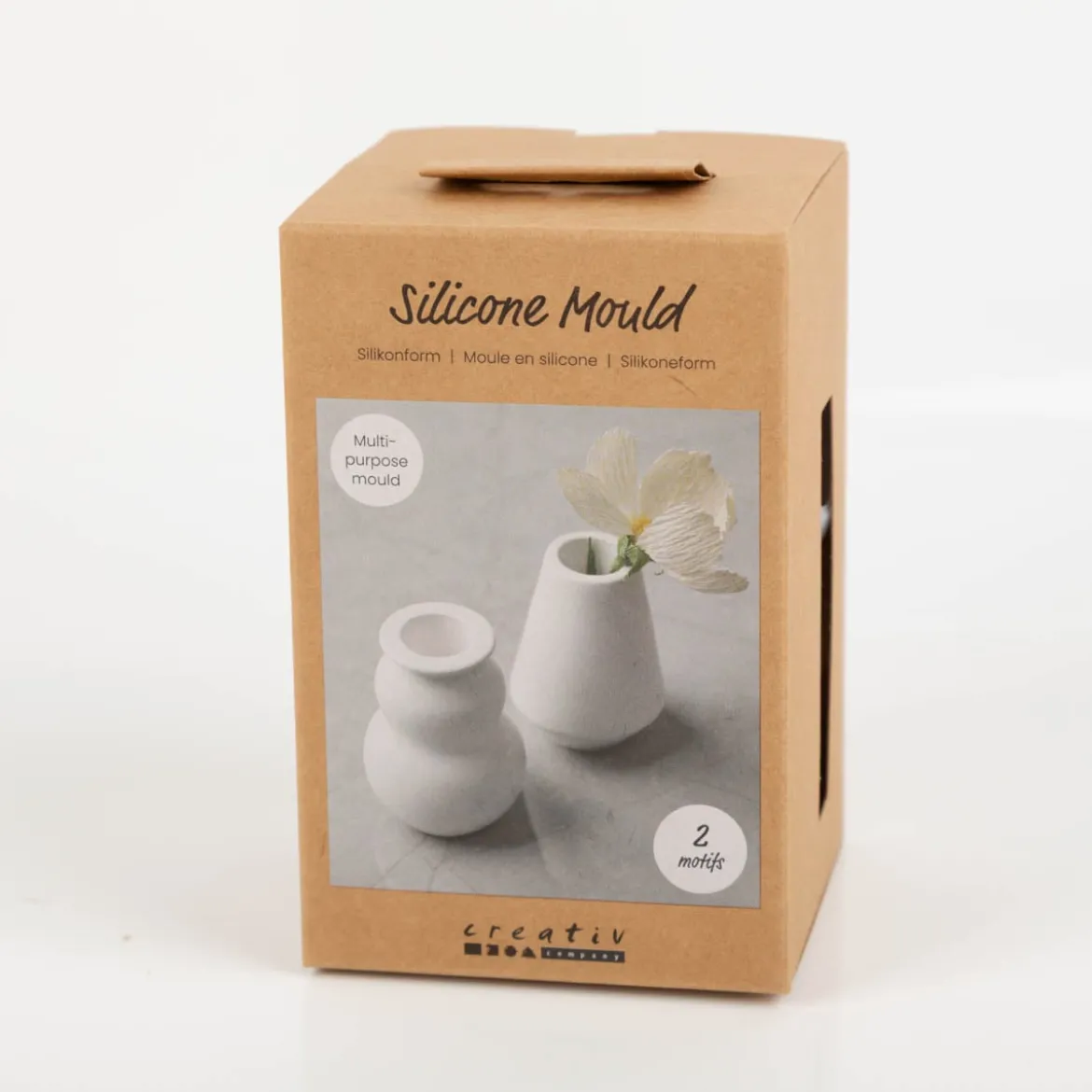 Silikonform Vase 2 Stk 5,5 x 7,5cm zum Gießen von Gips, Beton & Harz von Creativ Company