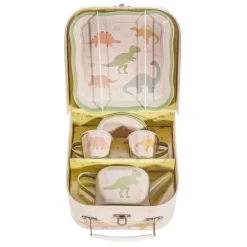 Spielzeug Geschirr Tea for Two T-Rex Dinosaurier im Koffer von Sass & Belle ca. 17,5x9,5cm