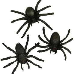 Spinnen schwarz Halloween Deko im 10er Pack