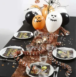 Spinnen schwarz Halloween Deko im 10er Pack
