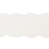 Spitze elastisch Blumen creme Meterware Breite: 9,5cm