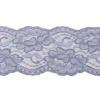 Spitze elastisch Blumen dunkelgrau Meterware Breite: 9,5cm