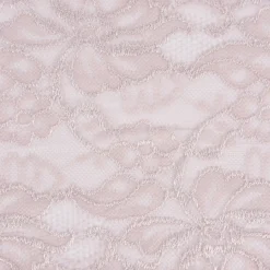 Spitze elastisch Blumen Meterware puder rosa Breite: 15cm