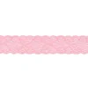 Spitze elastisch Blumen rosa Meterware Breite: 3cm