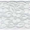 Spitzenband Bordüre elastisch creme Breite: 17,5cm