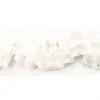 Spitzenband Chiffon Blüten creme Meterware Länge: 6cm 100% Polyester