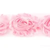Spitzenband Chiffon Blüten rosa Meterware Länge: 6cm 100% Polyester