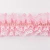 Spitzenband Gummiband Spitze elastisch rosa Breite: 4cm