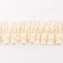 Spitzenband Gummiband Spitze elastisch creme Breite: 4cm