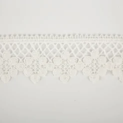 Spitzenborte Häkelborte ecru 4cm breit