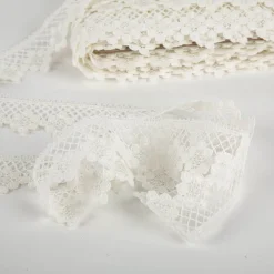 Spitzenborte Häkelborte ecru 4cm breit