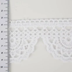 Spitzenborte Häkelborte weiß 6cm breit