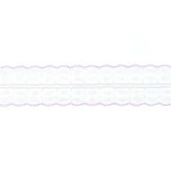Spitze Spitzenborte Spitzenband Tüllspitze Meterware lila Breite: 4,8cm