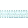 Spitze Spitzenborte Spitzenband Tüllspitze Meterware aquablau Breite: 4,8cm