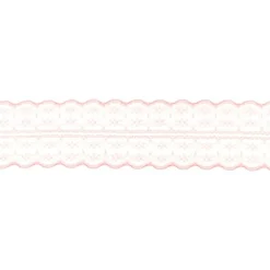 Spitze Spitzenborte Spitzenband Tüllspitze Meterware koralle hell Breite: 4,8cm