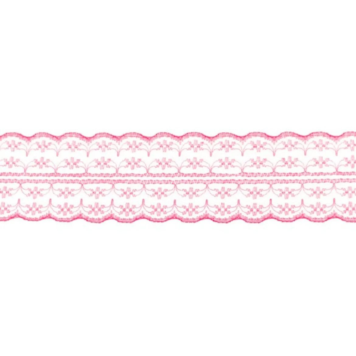 Spitze Spitzenborte Spitzenband Tüllspitze Meterware fuchsia Breite: 4,8cm