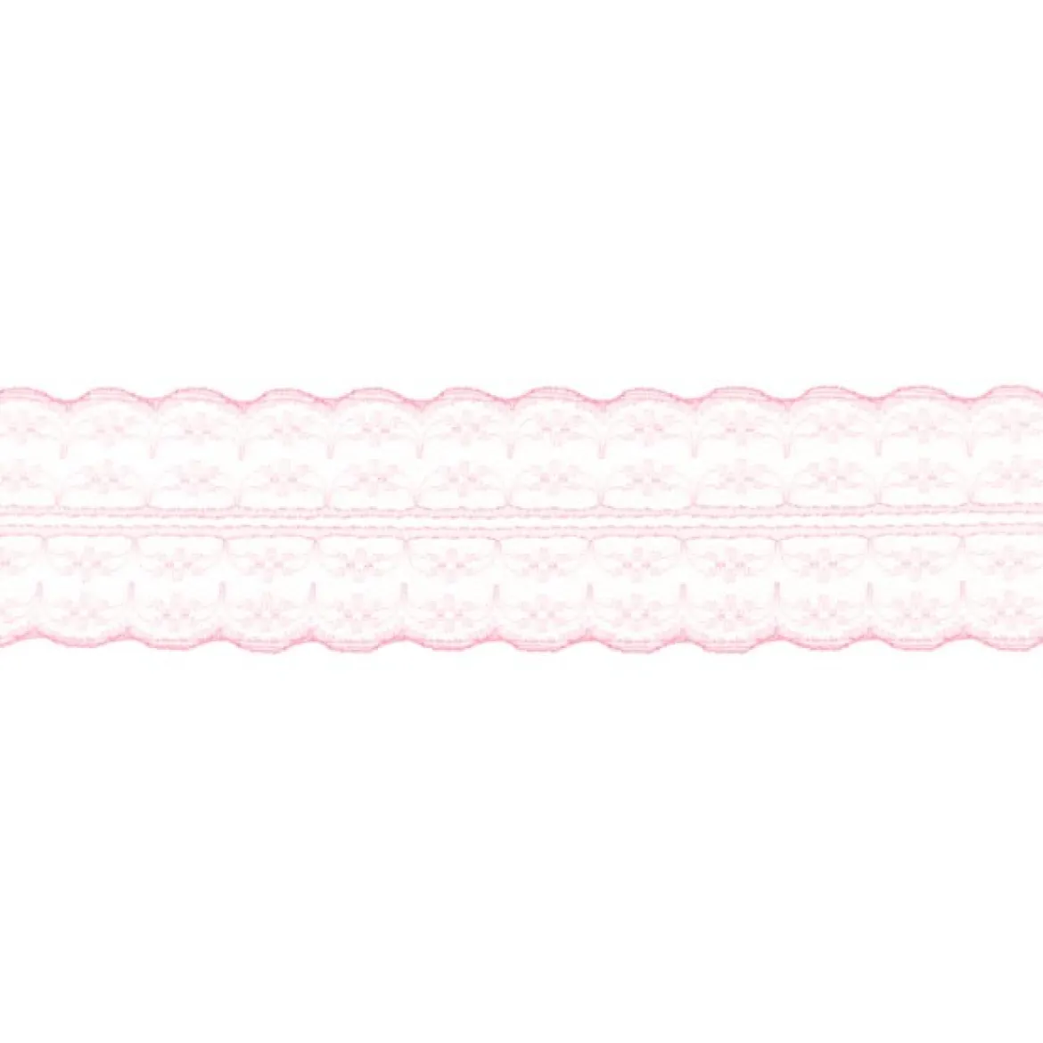 Spitze Spitzenborte Spitzenband Tüllspitze Meterware rosa Breite: 4,8cm