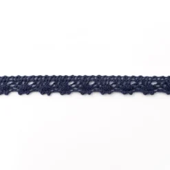 Spitze Zierband dunkelblau Breite: 1,5cm