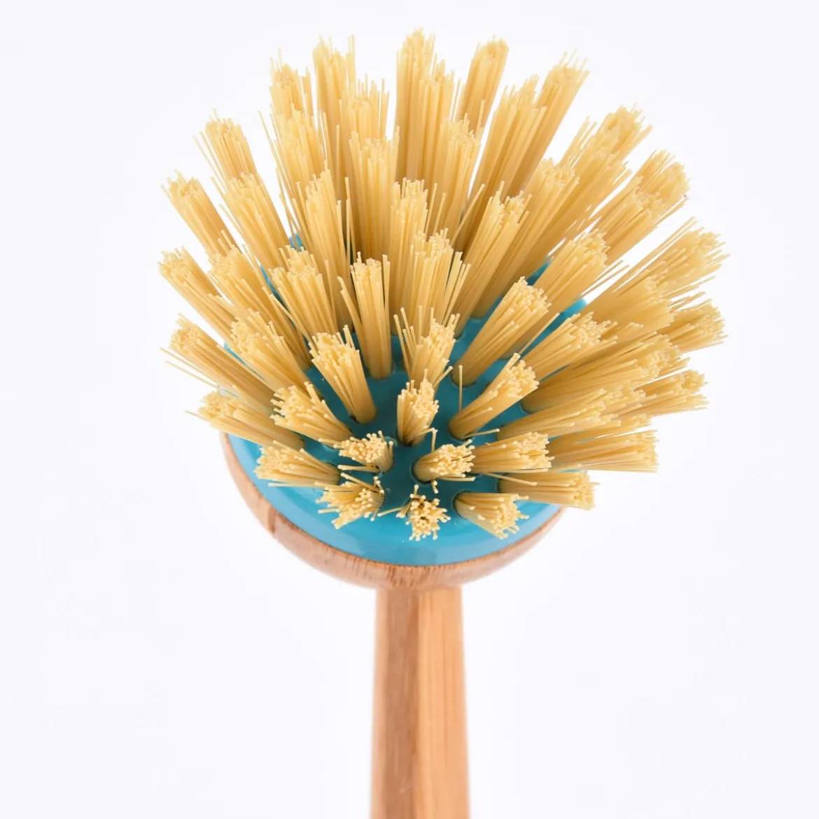 Spülbürste Bambus natur türkis 22x7cm