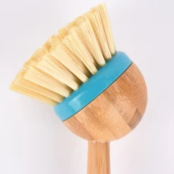 Spülbürste Bambus natur türkis 22x7cm