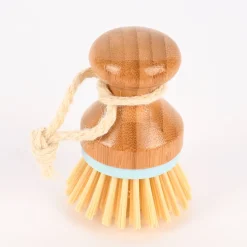 Spülbürste Bambus rund natur mint 9,5x7cm