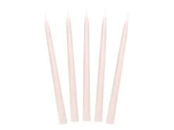 Stabkerzen Kerze 10 Stück matt nude beige 24x2cm