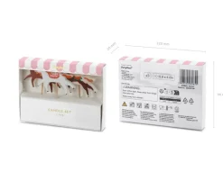 3 Stück Geburtstagskerzen Pferde für Kuchen