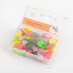 Stecknadel Vögelchen bunt im 100er Pack