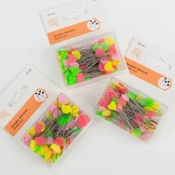 Stecknadel Vögelchen bunt im 100er Pack