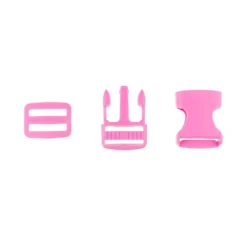 Steckverschluss Buckle Taschenverschluss Steckschnalle mit Dreisteg pink 25mm