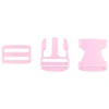 Steckverschluss Taschenverschluss Buckle Steckschnalle mit Dreisteg rosa 38mm