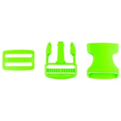 Steckverschluss Taschenverschluss Buckle Steckschnalle mit Dreisteg grün 38mm