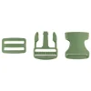 Steckverschluss Taschenverschluss Buckle Steckschnalle mit Dreisteg army-grün 38mm