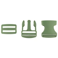 Steckverschluss Taschenverschluss Buckle Steckschnalle mit Dreisteg army-grün 38mm