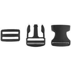 Steckverschluss Taschenverschluss Buckle Steckschnalle mit Dreisteg schwarz 38mm