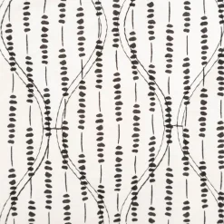Steppstoff Baumwollstoff Voile Blumen Abstrakt schwarz weiß 1,35m Breite