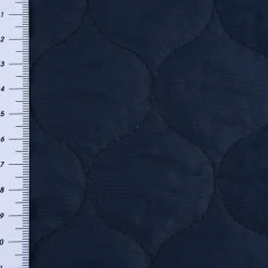 Steppstoff Bekleidungsstoff Stepped Double zweiseitig dunkelblau 1,40m Breite