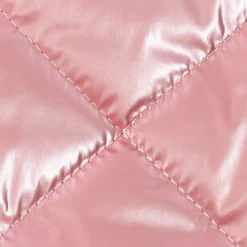 Steppstoff Bekleidungsstoff Stepped Shine Rauten rosa 1,40m Breite