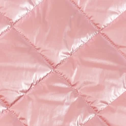 Steppstoff Bekleidungsstoff Stepped Shine Rauten rosa 1,40m Breite